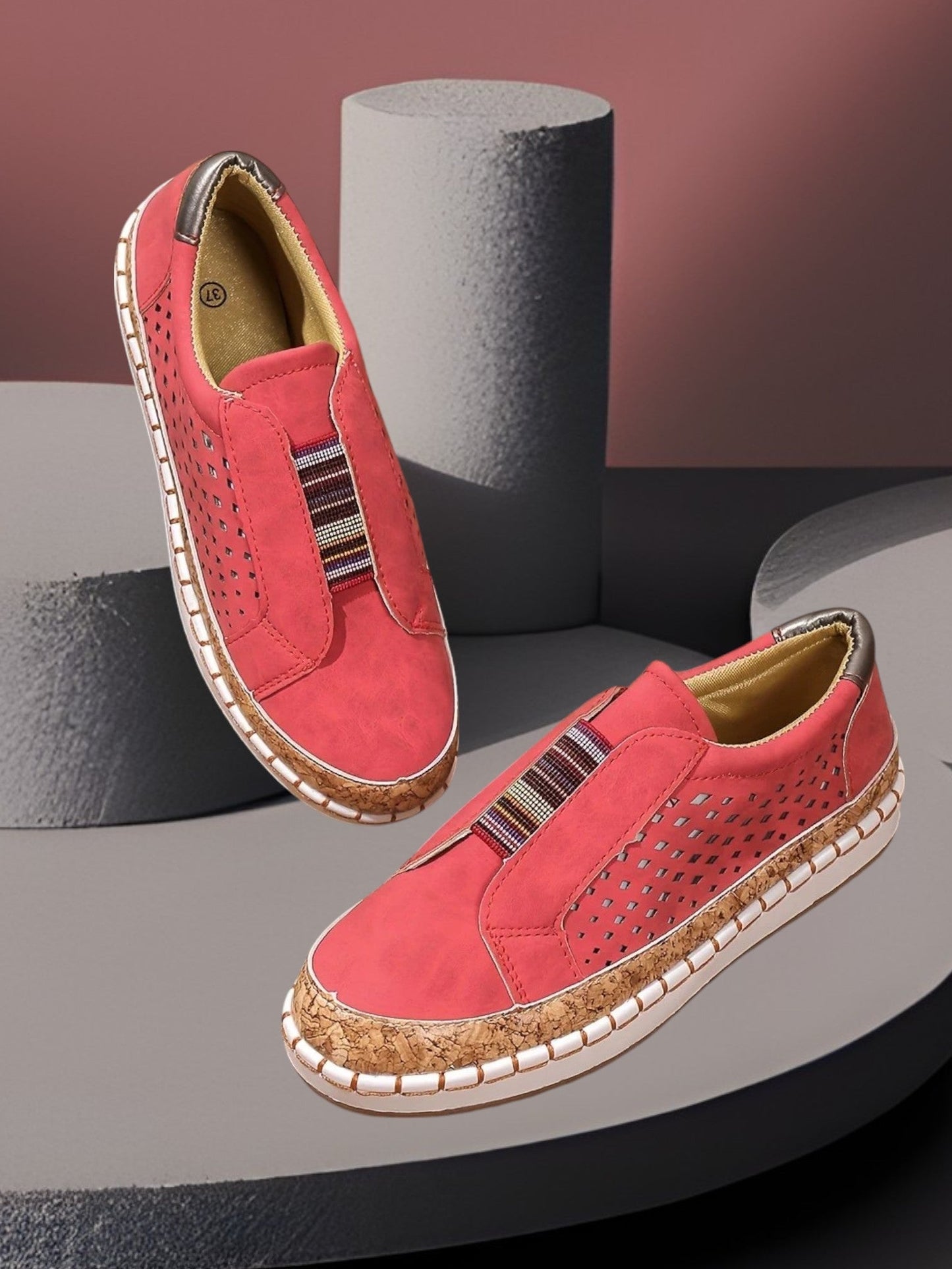 Slip-on-Schuhe mit schockabsorbierenden Sohlen für den ganzen Tag Komfort 4