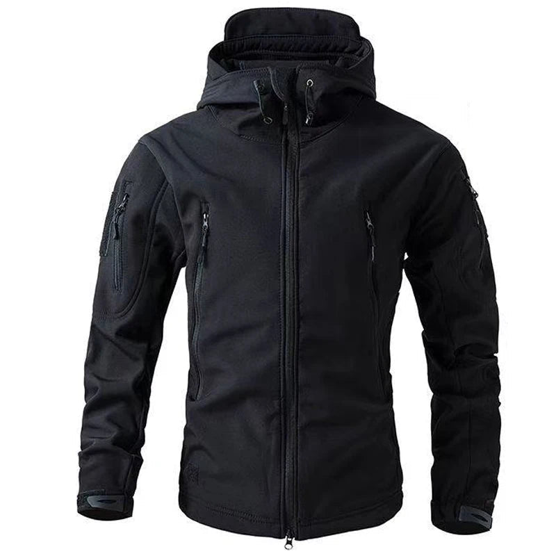Softshell Jacke Herren, Winddicht, Mit Kapuze | Regular Fit 0