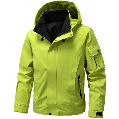 Softshell Jacke für Herren | Wasserabweisend mit Kapuze | 0