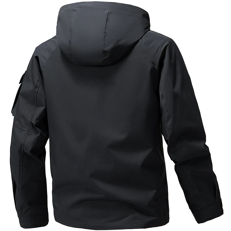 Softshell Jacke für Herren | Wasserabweisend mit Kapuze | 4
