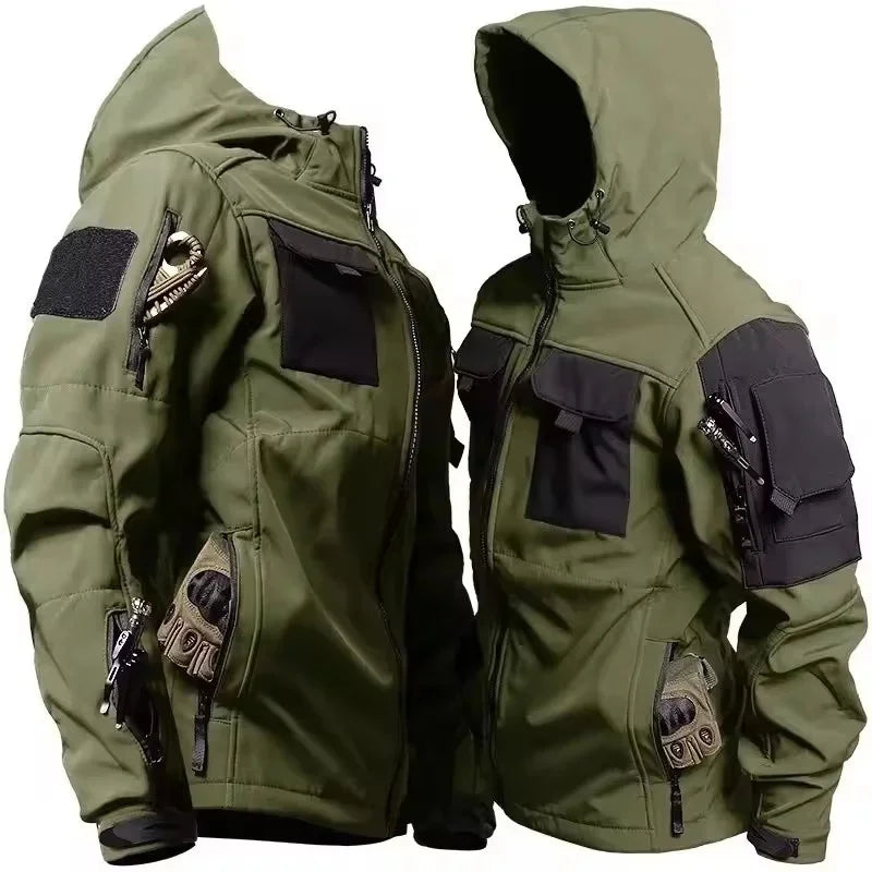 Softshell Jacke für Männer | Wasserabweisend, Mit Kapuze | Regular Fit 2