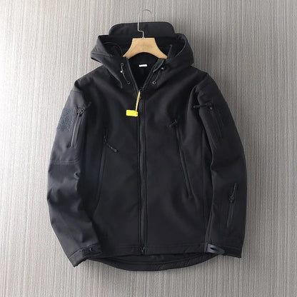 Softshelljacke Herren | Wasserabweisend, Mit Kapuze