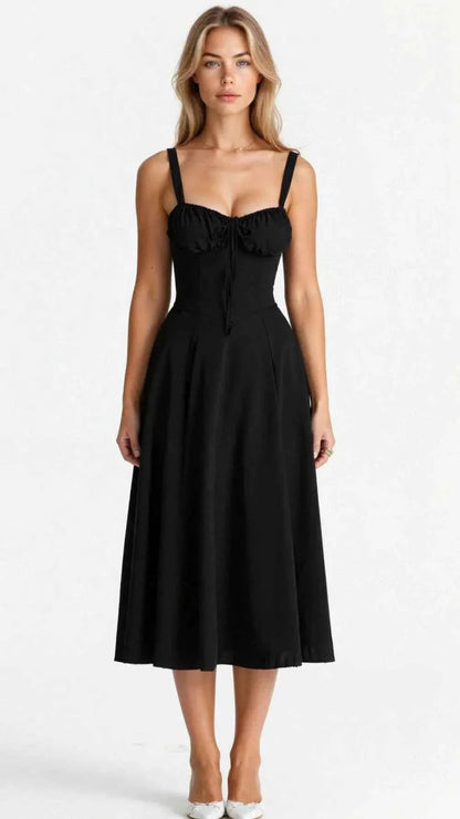 Midikleid Damen | Korsett-Oberteil & Sweetheart-Ausschnitt
