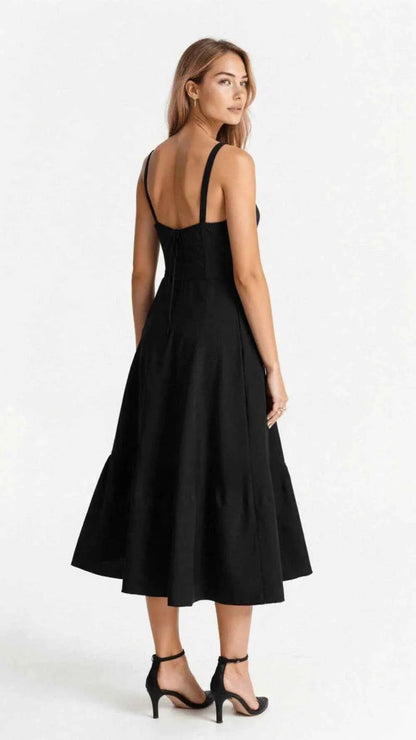 Midikleid Damen | Korsett-Oberteil & Sweetheart-Ausschnitt