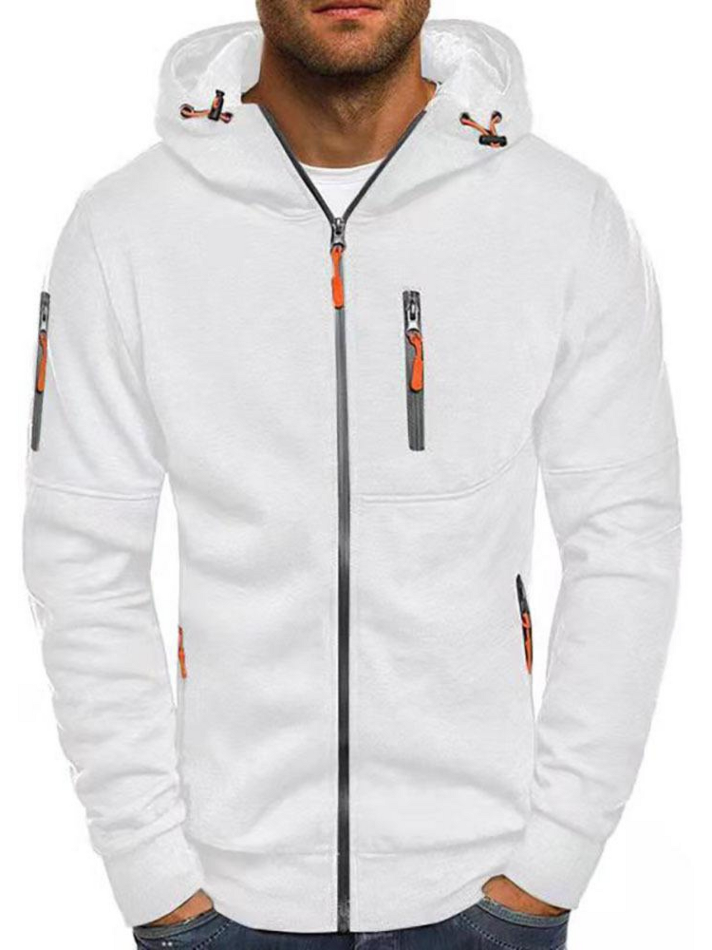 Sportjacke für Herren, Slim Fit mit Kapuze | Leicht 2