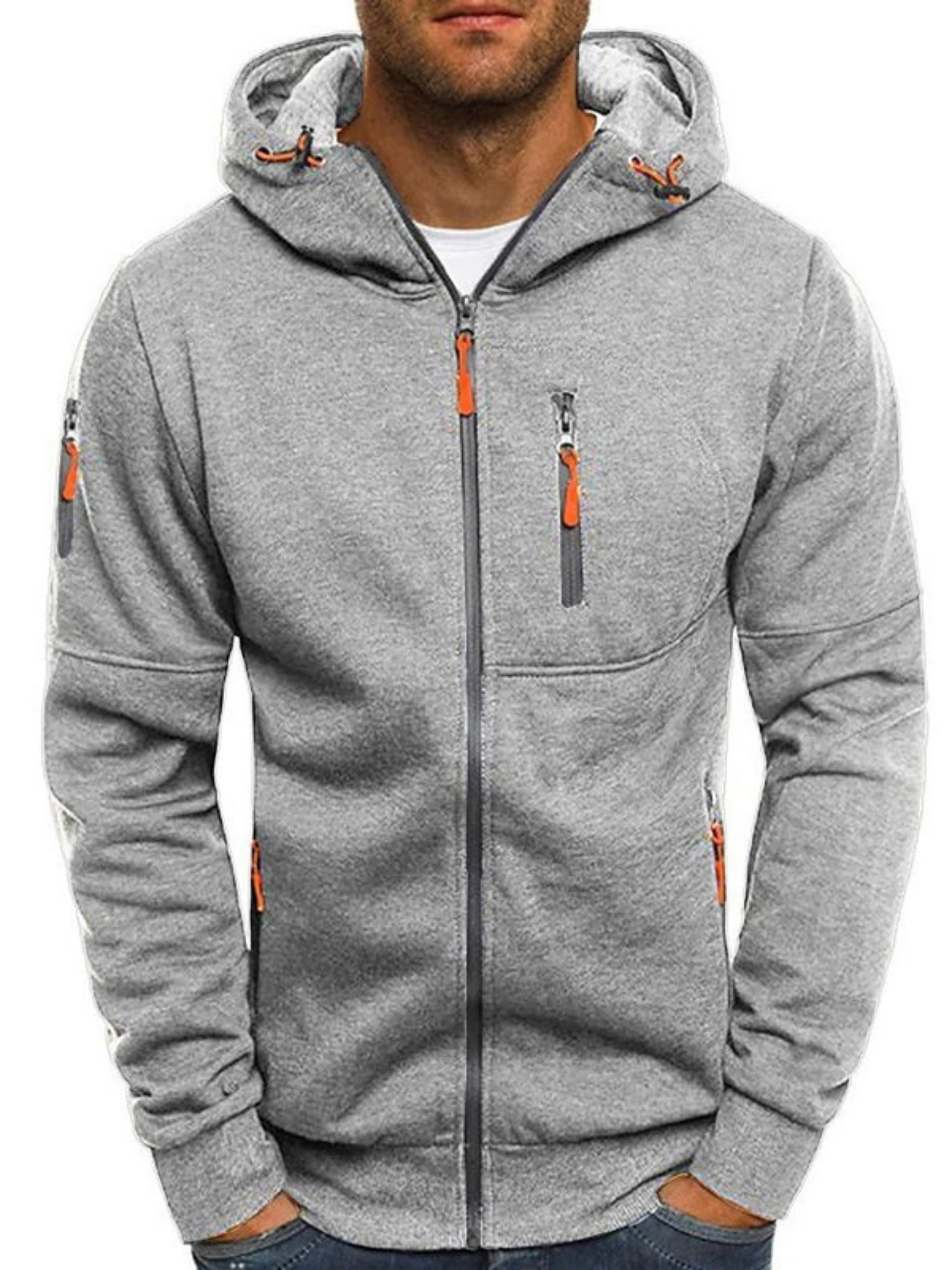 Sportjacke für Herren, Slim Fit mit Kapuze | Leicht 6