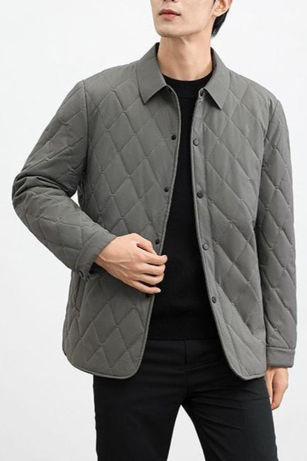 Steppjacke für Herren, Rauten-Design, Warm und Atmungsaktiv | Winter 0