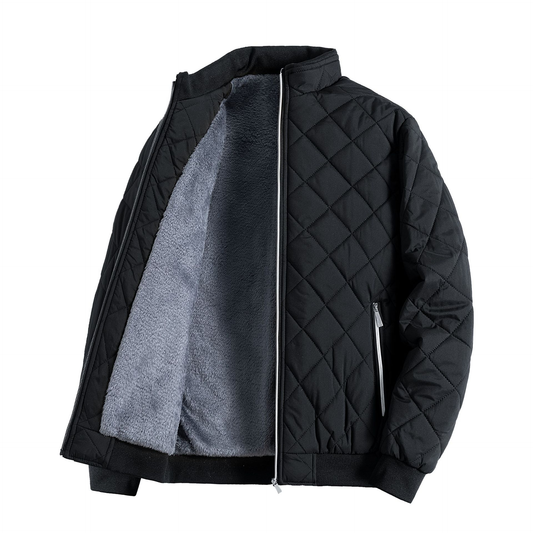 Steppjacke für Männer | Hochschließend, Warm, Fleece | 0