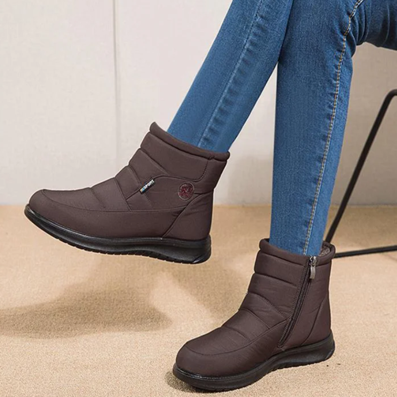 Stiefeletten für Damen, gestepptes Design | Winter 0