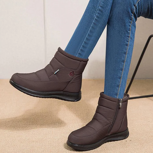 Stiefeletten für Damen, gestepptes Design | Winter 0