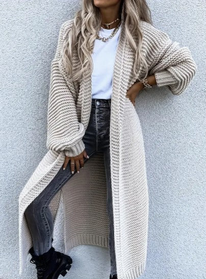 Strickjacke Damen, Offenes Design, Langarm | Saisonale Vielseitigkeit 0