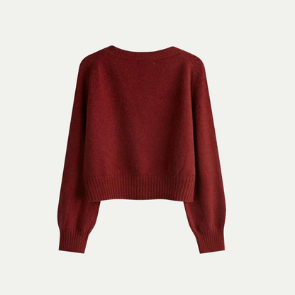Strickjacke für Damen Oversized Schrägknopf-Design | Winter 1