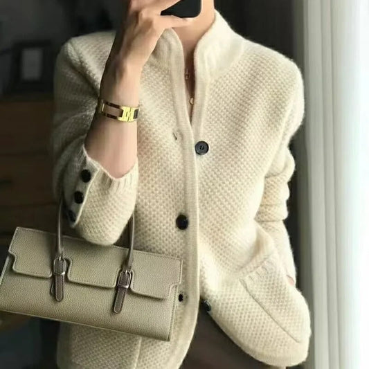 Strickjacke für Damen, Knopfverschluss | Normale Passform 0