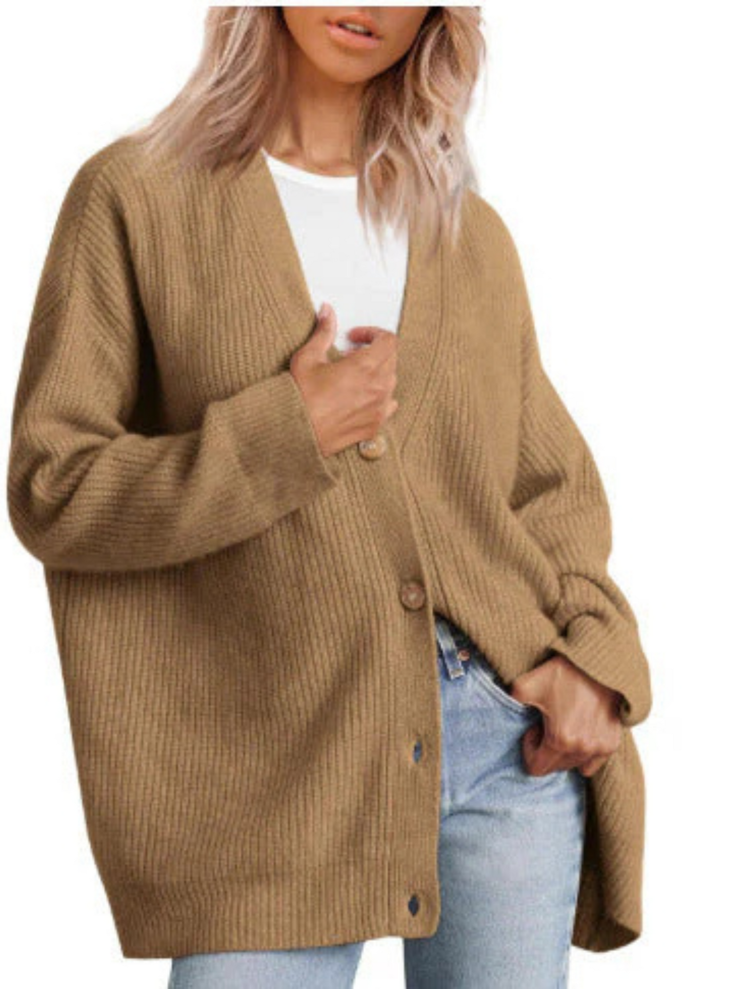 Strickjacke für Damen, Oversize | Leichte Passform 3