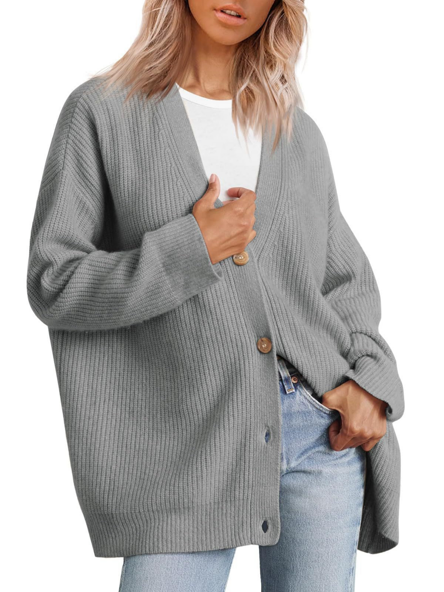 Strickjacke für Damen, Oversize | Leichte Passform 9