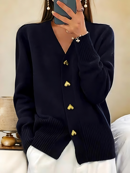 Strickjacke für Damen | Herzknöpfe 0