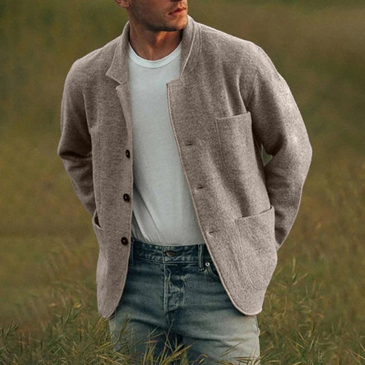 Strickjacke für Herren, Funktionelle Taschen | Lässige Passform 0