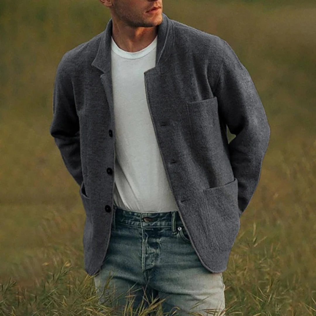 Strickjacke für Herren, Funktionelle Taschen | Lässige Passform 1