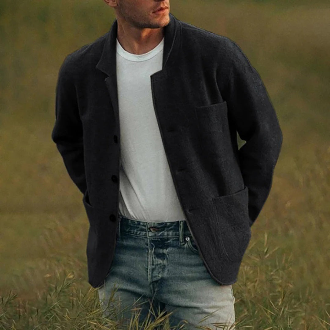Strickjacke für Herren, Funktionelle Taschen | Lässige Passform
