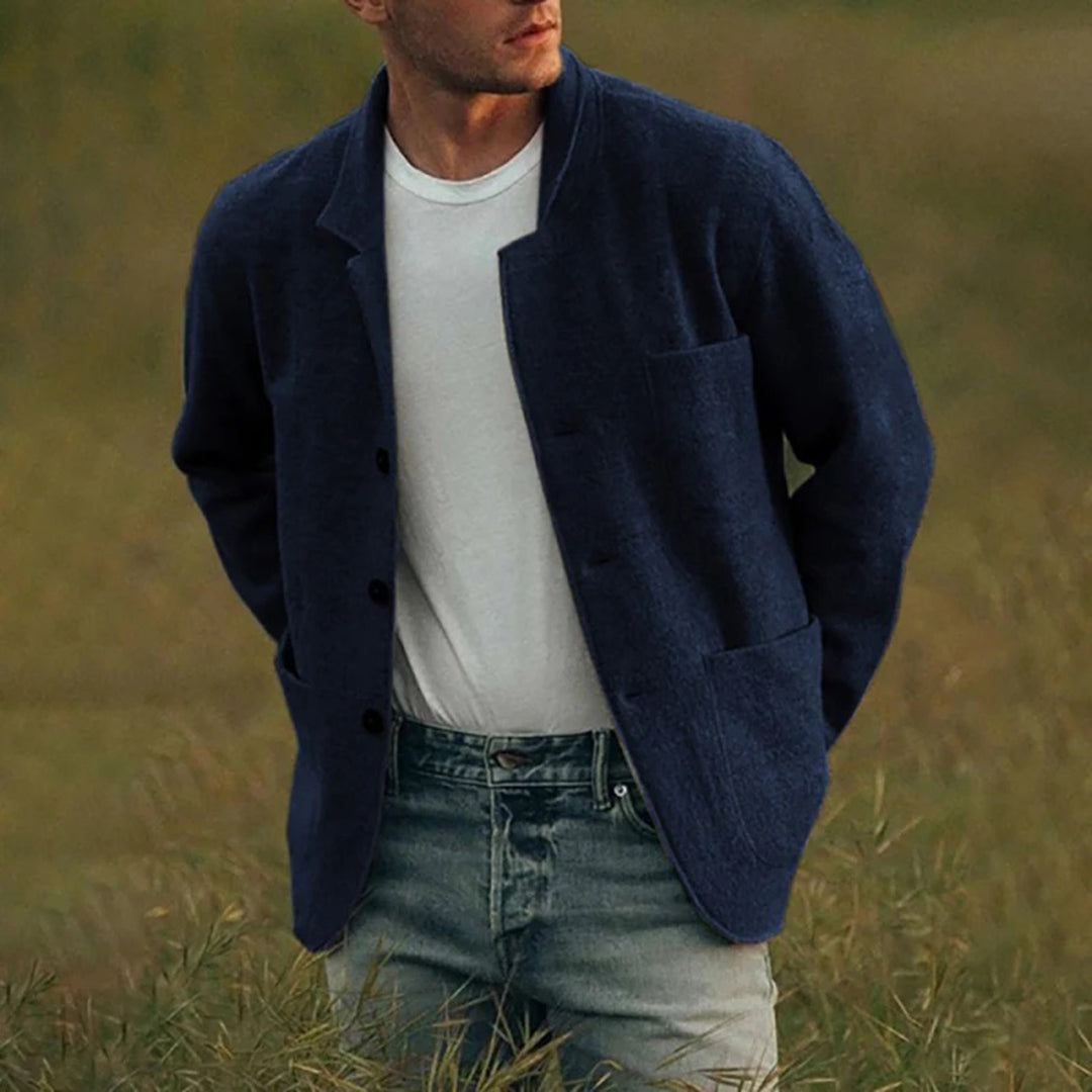 Strickjacke für Herren, Funktionelle Taschen | Lässige Passform