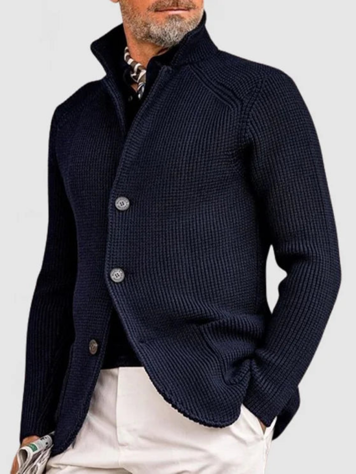 Strickjacke für Herren | Hüftlang 6