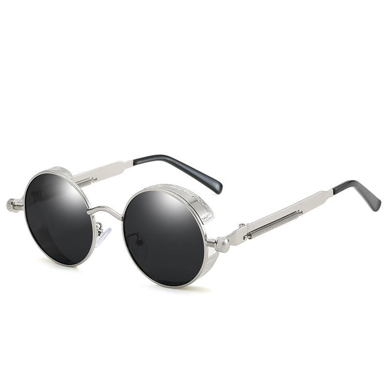 Steampunk-Sonnenbrille für Männer/Frauen mit polarisierten Gläsern und UV400-Schutz