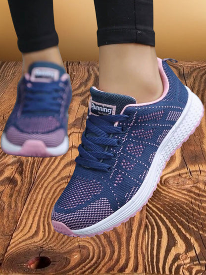 Thora | Orthopädische Turnschuhe für Damen mit Atmungsaktivem Material und Robuster Sohle | Blau - Lila