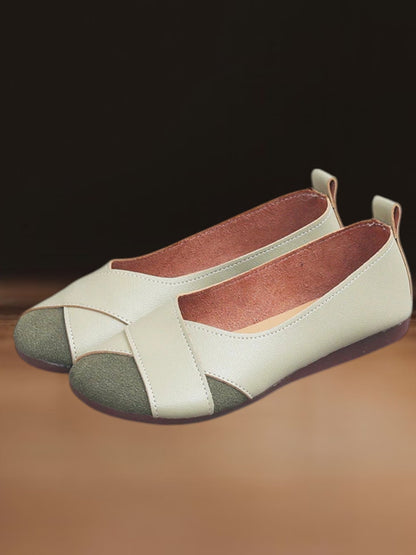 Tilde | Bequeme schwarze Ballerinas aus weichem PU-Leder für Damen, elegantes Slip-on Design | Hölle Hell Grün