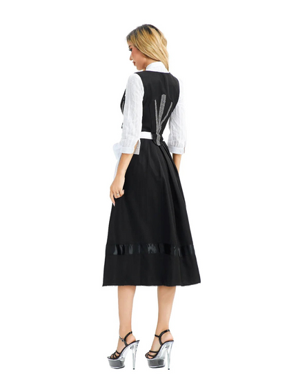 Traditionelles Dirndlkleid mit schwarzem Mieder | Oktoberfest 1