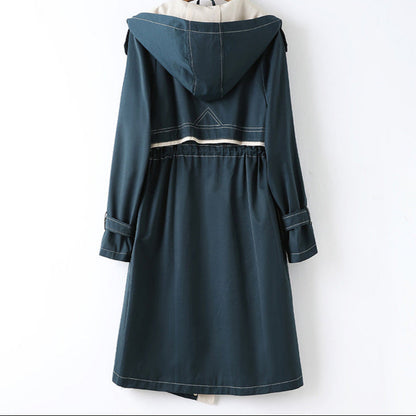 Trenchcoat Damen Wasserfest Mit Kapuze | Lange Schnitt 1