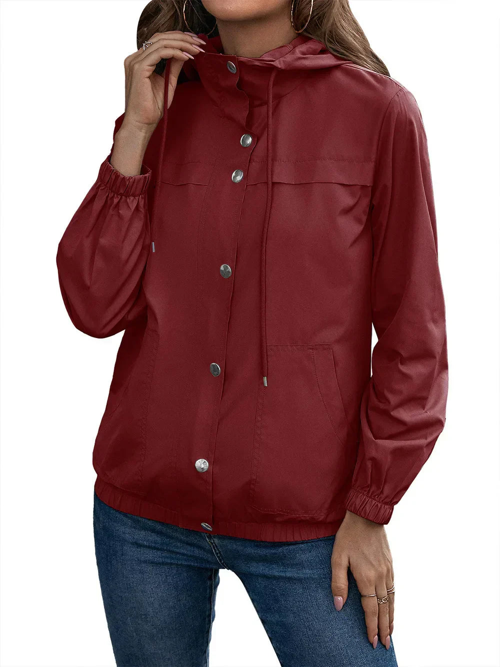 Trenchcoat Damen | Wasserabweisend, Mit Kapuze | Reguläre Passform | 0