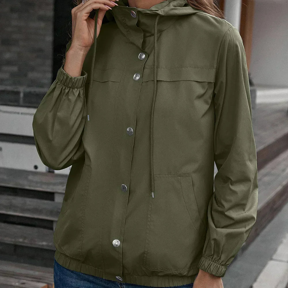 Trenchcoat Damen | Wasserabweisend, Mit Kapuze | Reguläre Passform | 3