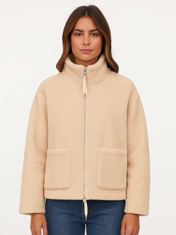 Übergroße Sherpa-Fleecejacke für Damen | Winter 4