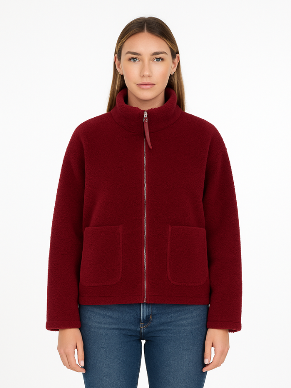 Übergroße Sherpa-Fleecejacke für Damen | Winter 5