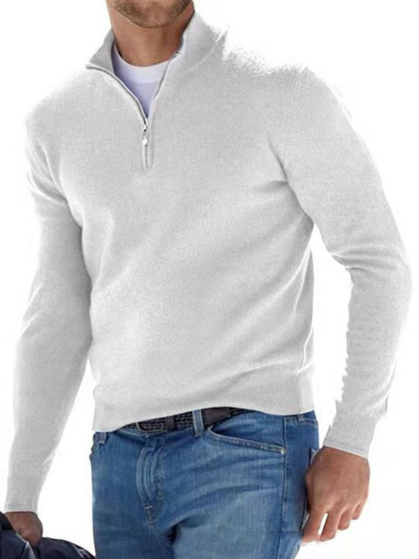 V-Ausschnitt, Herren-Strickpullover | Normale Passform 1