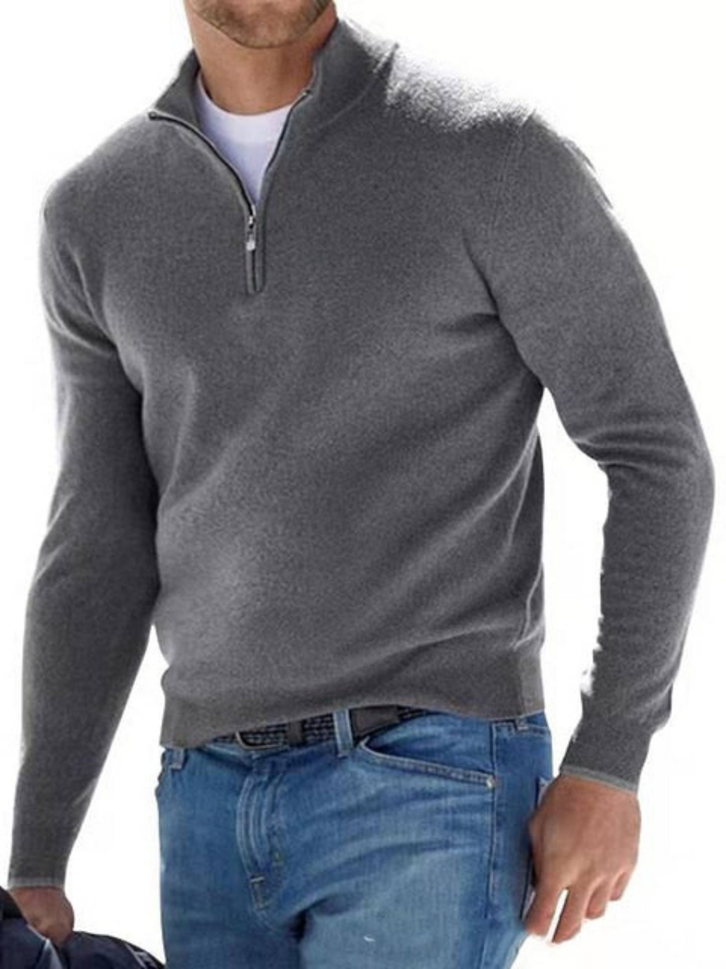 V-Ausschnitt, Herren-Strickpullover | Normale Passform 3