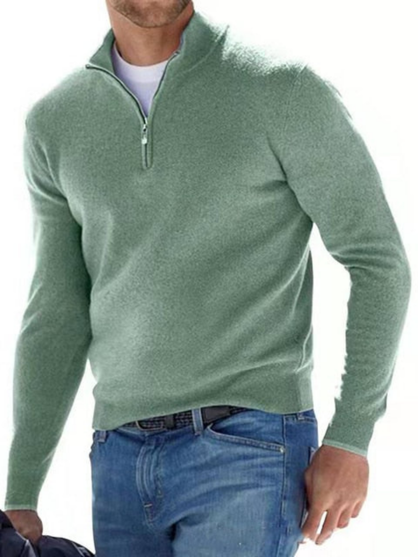 V-Ausschnitt, Herren-Strickpullover | Normale Passform 4