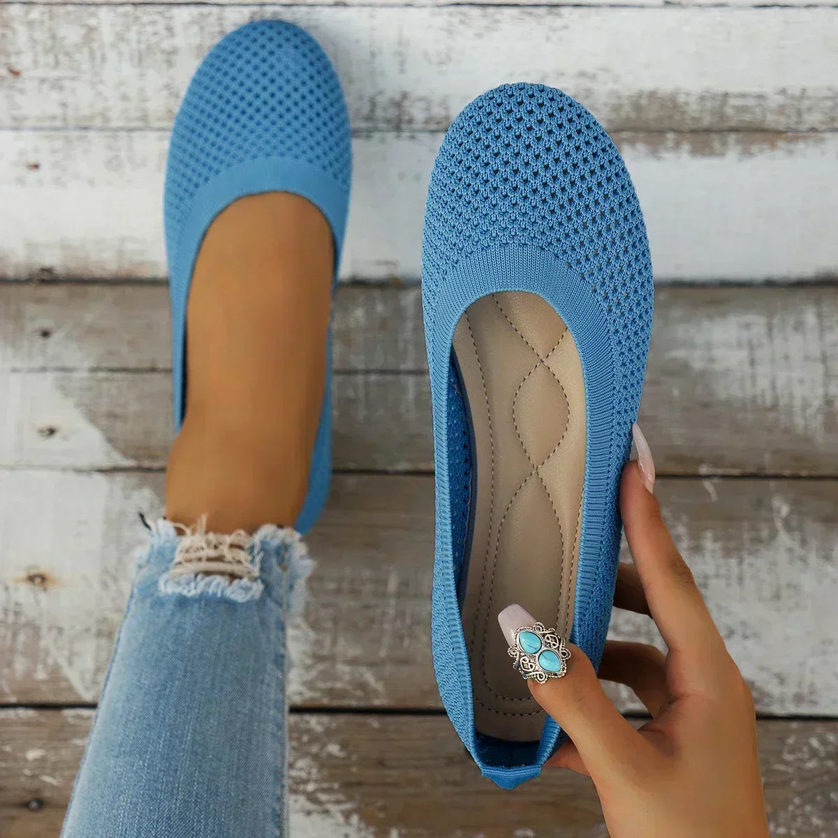 Valerie | Damen Ballerina-Sandalen – Atmungsaktiv, Weiche Sohle & Stilvoll 1