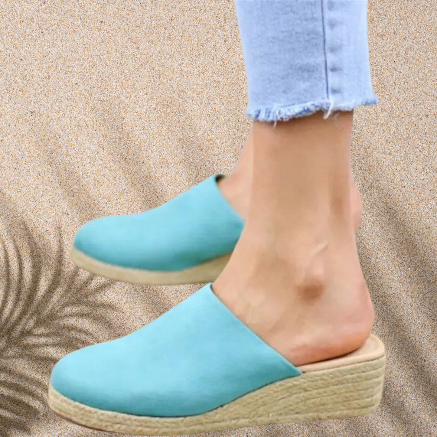 Vegane Sandalen mit Blockabsatz – stilvoll und bequem für warme Tage | Himmelblau
