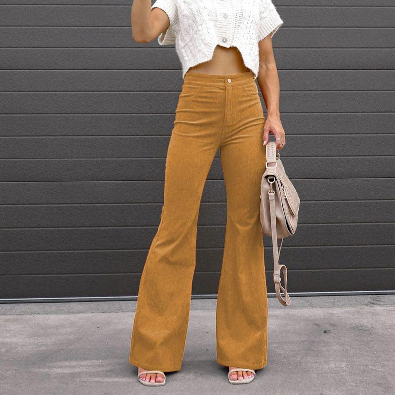 Vintage Cordhose für Damen | Hohe Taille 0