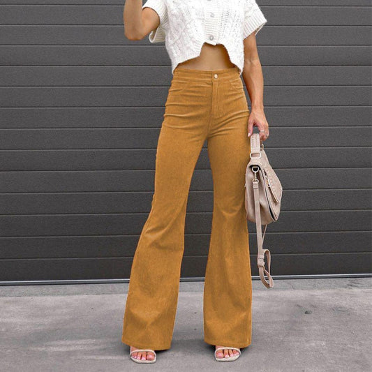 Vintage Cordhose für Damen | Hohe Taille 0