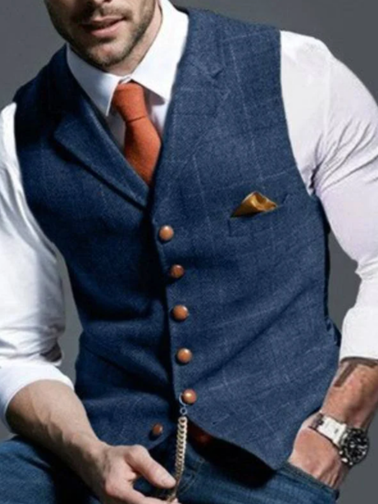 Vintage Weste für Herren | Zeitloses Design 0