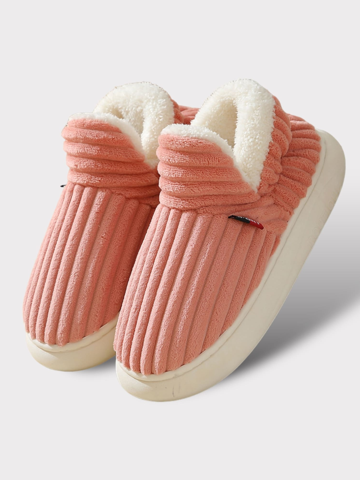 Warme Hausschuhe für Damen | Rutschfeste dicke Sohle 1