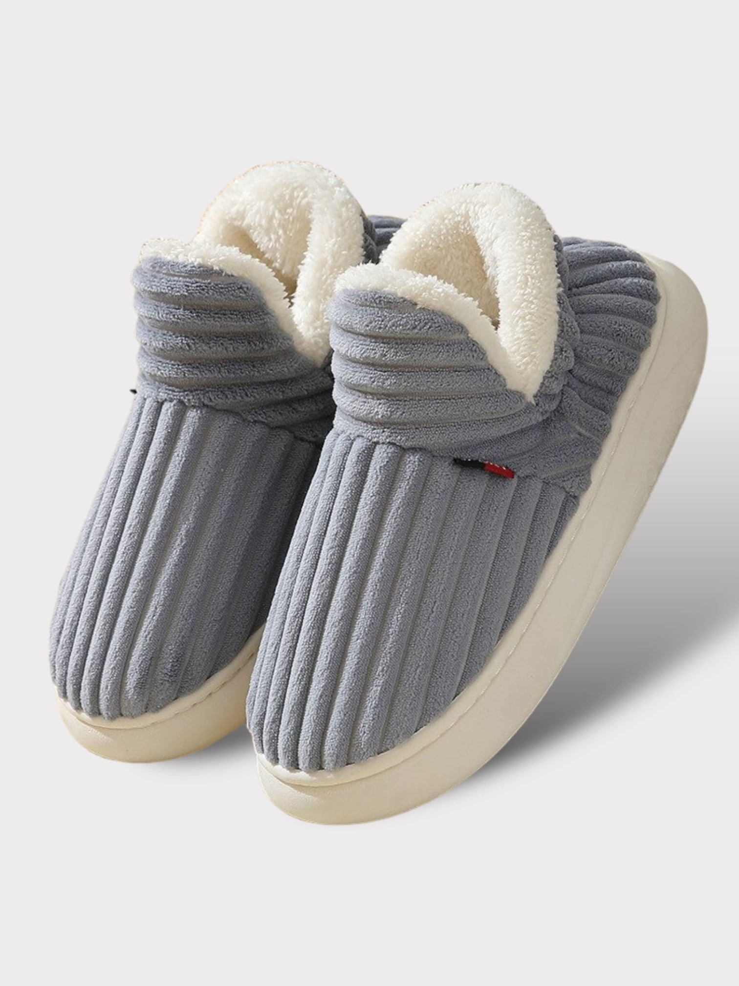 Warme Hausschuhe für Damen | Rutschfeste dicke Sohle 4