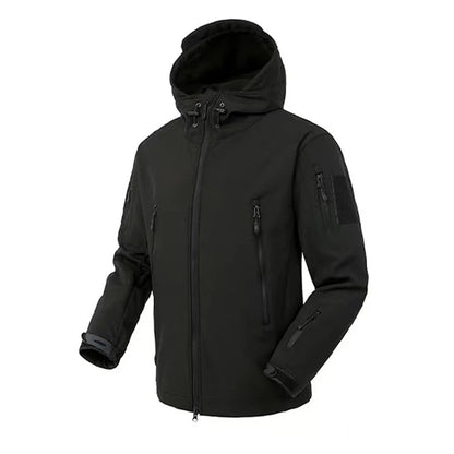 Wasserdichte Fleecejacke für Herren | Winterjacke mit Kapuze 2