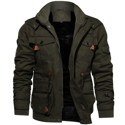 Wasserdichte Jacke für Herren | Kapuze, Fleecefutter 0