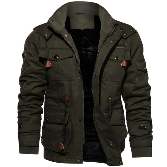 Wasserdichte Jacke für Herren | Kapuze, Fleecefutter 0