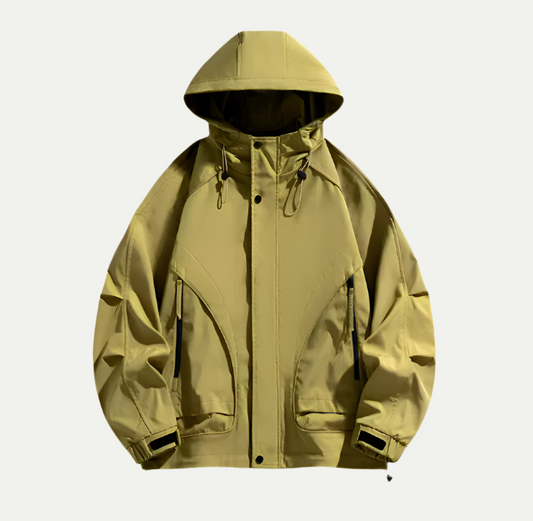 Wasserdichte Jacke für Herren | Leicht mit verstellbarer Kapuze 0