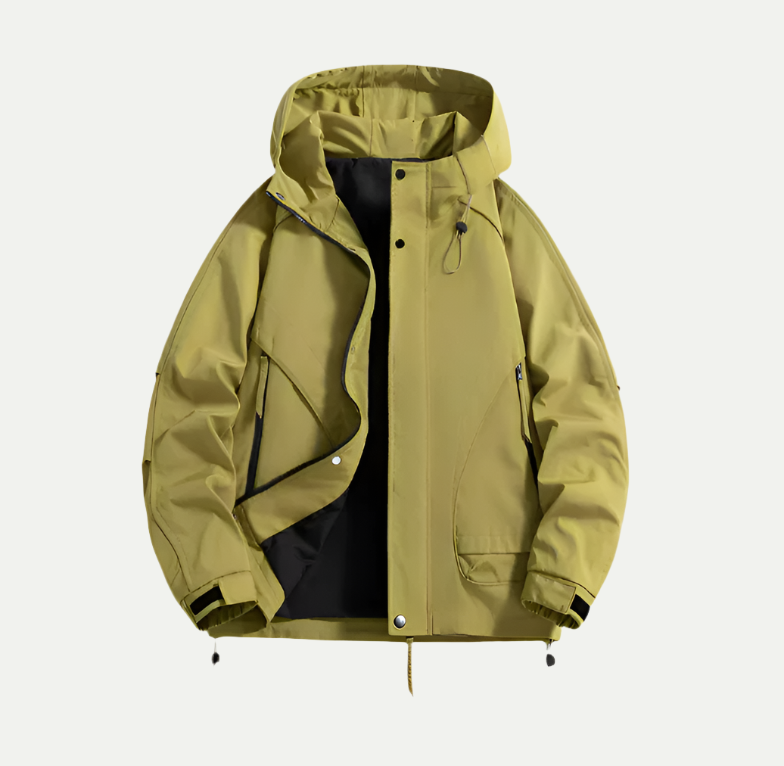 Wasserdichte Jacke für Herren | Leicht mit verstellbarer Kapuze 1