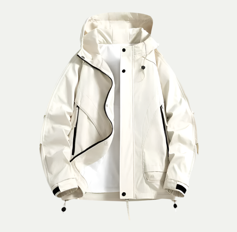 Wasserdichte Jacke für Herren | Leicht mit verstellbarer Kapuze 2